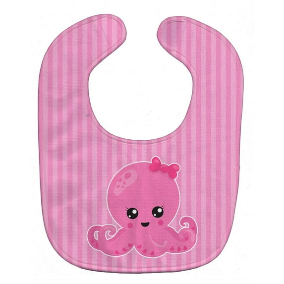 Caroline's Treasures Nautical Baby Bib, Pink Octopus