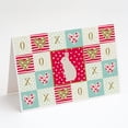 thumbnail image 1 of New Zealand White Rabbit Love Greeting Cards and Envelopes Pack of 8, 1 of 2