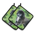 thumbnail image 1 of Newfoundland Puppy St Patrick's Pair of Pot Holders, 1 of 2