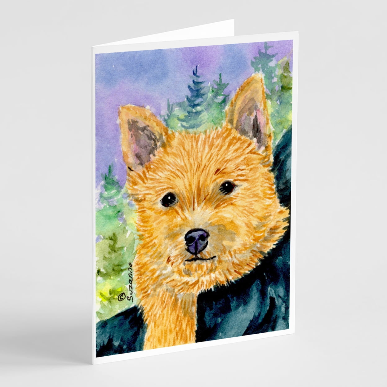 Norwich Terrier Greeting Cards and Envelopes Pack of 8