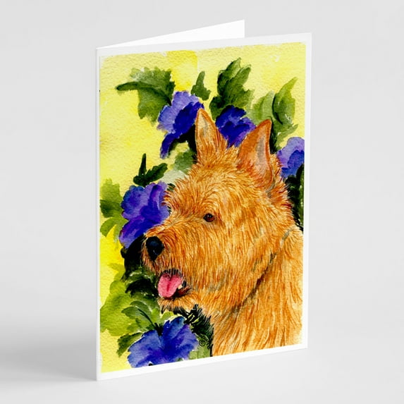 Norwich Terrier Greeting Cards and Envelopes Pack of 8