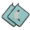 thumbnail image 1 of Caroline's Treasures Nun Pigeon Blue Check Pair of Pot Holders, 1 of 3