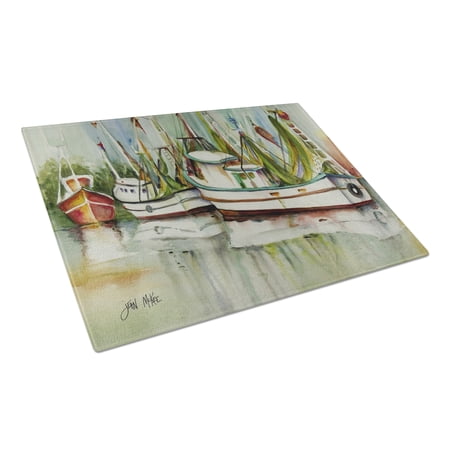 Ocean Springs Shrimper Glass Cutting Board Large