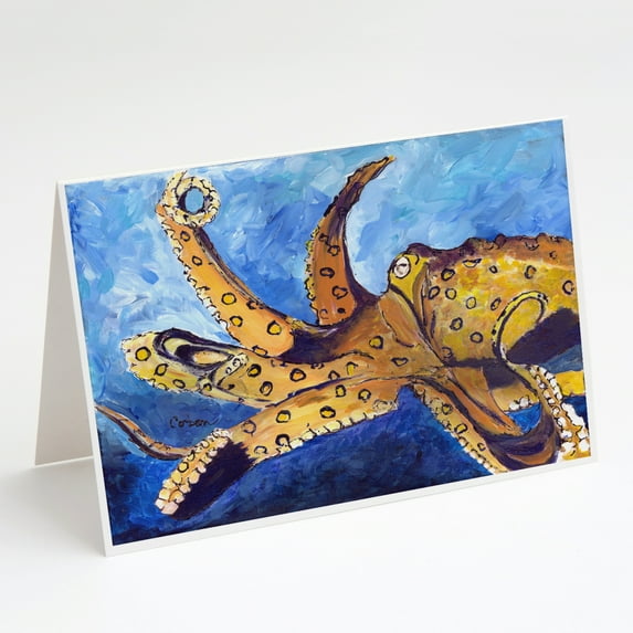 Octopus Greeting Cards and Envelopes Pack of 8