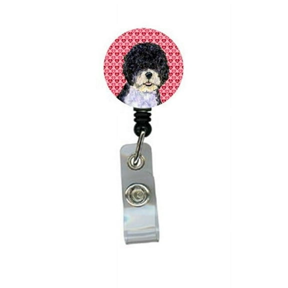 Carolines Treasures SS4490BR Portuguese Water Dog Retractable Badge Reel Or Id Holder With Clip