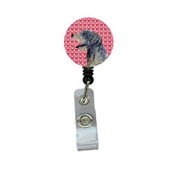 Carolines Treasures SS4506BR Irish Wolfhound Retractable Badge Reel Or Id Holder With Clip