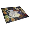 thumbnail image 1 of Caroline's Treasures Old Fawn Pug in fall Glass Cutting Board Large, 1 of 2