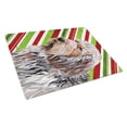 thumbnail image 1 of Caroline's Treasures Otterhound Candy Cane Christmas Glass Cutting Board Large Size, 1 of 2