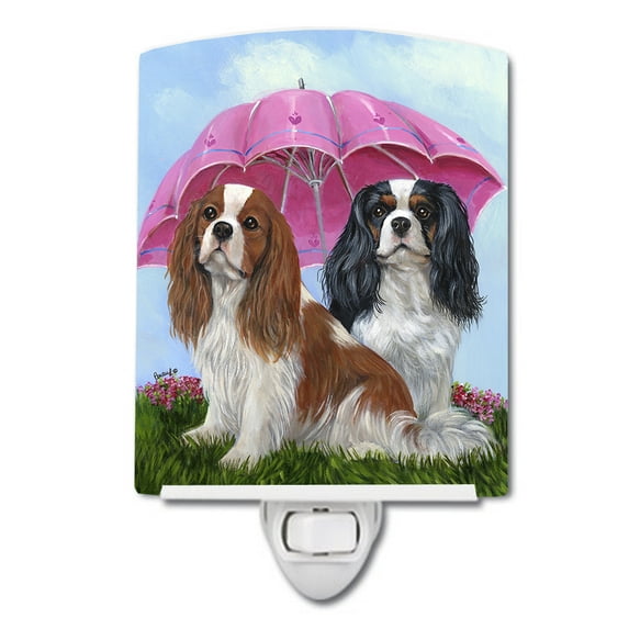 Caroline's Treasures PPP3066CNL Cavalier Spaniel Royal Subjects Ceramic Night Light, 6x4x3", multicolor