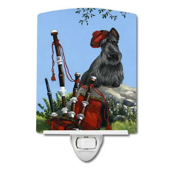 Caroline's Treasures PPP3180CNL Scottie Piper Ceramic Night Light, 6x4x3", multicolor