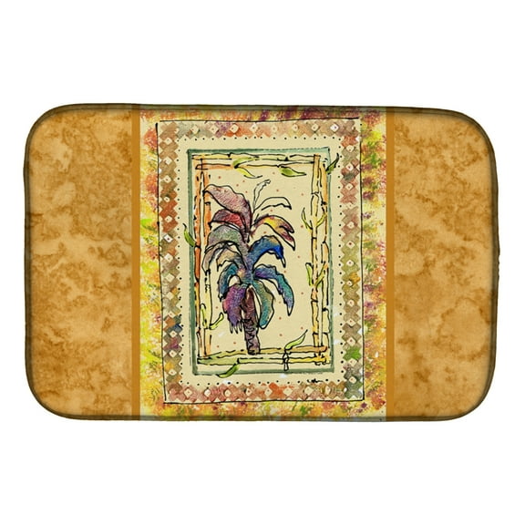 Caroline's Treasures Palm Tree Dish Drying Mat