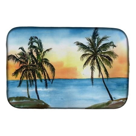 Palm Tree Dish Drying Mat