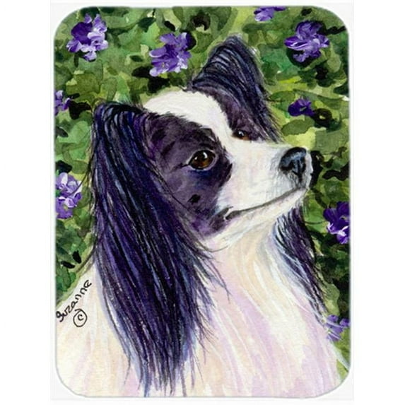 Caroline's Treasures Papillon Glass Cutting Board Large