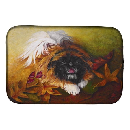 Pekingese Boogie Dish Drying Mat