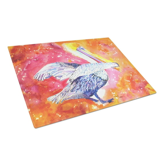 Caroline's Treasures Pelican Glass Cutting Board Large