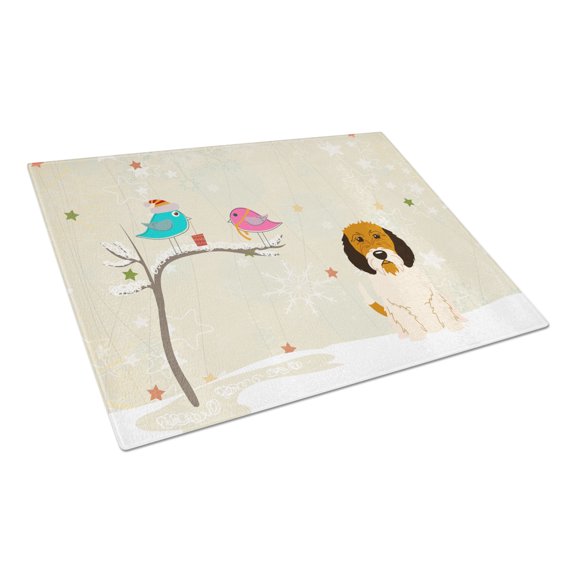 Caroline's Treasures Petit Basset Griffon Veenden Glass Cutting Board Large