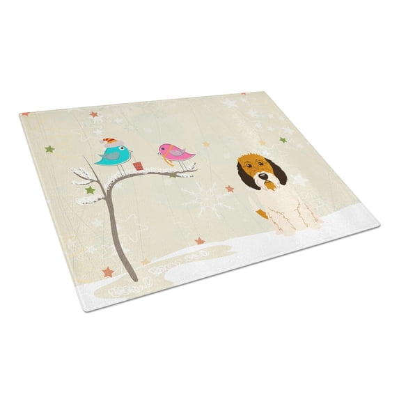 Caroline's Treasures Petit Basset Griffon Veenden Glass Cutting Board Large