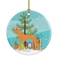 thumbnail image 1 of "Caroline's Treasures Pharaoh Hound Merry Christmas Tree Ceramic Ornament, Multicolor", 1 of 2