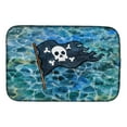thumbnail image 1 of Caroline's Treasures Pirate Flag Dish Drying Mat, 1 of 7