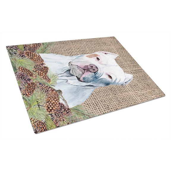 Pit Bull Glass Cutting Board Large