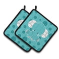 thumbnail image 1 of Caroline's Treasures Polkadot Elephant Pair of Pot Holders, 1 of 2