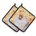 thumbnail image 1 of Caroline's Treasures Pomeranian Fall Pair of Pot Holders, 1 of 2