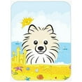 thumbnail image 1 of Caroline's Treasures Pomeranian Summer Beach Glass Cutting Board Large, 1 of 2