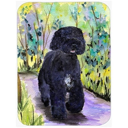 Caroline's Treasures Portuguese Water Dog Glass Cutting Board Large