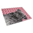 thumbnail image 1 of Caroline's Treasures Pug Black Hearts Love and Valentine's Day Portrait Glass Cutting Board Large, 1 of 2