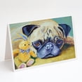 thumbnail image 1 of Pug Bunny Rabbit Greeting Cards and Envelopes Pack of 8, 1 of 2