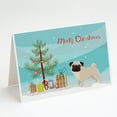 thumbnail image 1 of Pug Christmas Tree Greeting Cards and Envelopes Pack of 8, 1 of 2