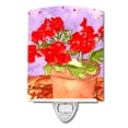 thumbnail image 1 of Caroline's Treasures RDR2004CNL Flower - Geranium Ceramic Night Light, 6x4x3", multicolor, 1 of 2
