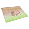 thumbnail image 1 of Caroline's Treasures Rabbit Watercolor Glass Cutting Board Large, 1 of 2