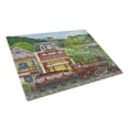 thumbnail image 1 of Caroline's Treasures Railroad Train Next Stop Pleasant Valley Glass Cutting Board Large, 1 of 2