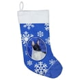 thumbnail image 1 of Caroline's Treasures Rat Terrier Winter Snowflakes Multi-color Christmas Stocking, with Soft Suede Fabric 18", 1 of 2