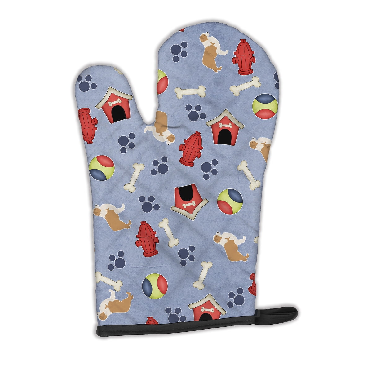 Caroline's Treasures Red Border Collie Dog House Collection Oven Mitt