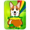 thumbnail image 1 of Caroline's Treasures Red Corgi St. Patrick's Day Glass Cutting Board Large, 1 of 2