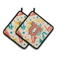 thumbnail image 1 of Caroline's Treasures Retro Musical Instruments Potholder (Set of 2), 1 of 7
