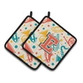 thumbnail image 1 of Caroline's Treasures Retro Musical Instruments Potholder (Set of 2), 1 of 7