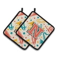 thumbnail image 1 of Caroline's Treasures Retro Musical Instruments Potholder (Set of 2), 1 of 7