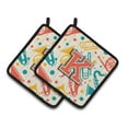thumbnail image 1 of Caroline's Treasures Retro Musical Instruments Potholder (Set of 2), 1 of 7