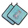 thumbnail image 1 of Caroline's Treasures Rhinoceros Watercolor Pair of Pot Holders, 1 of 3