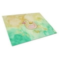 thumbnail image 1 of Caroline's Treasures Rubber Duckie Watercolor Glass Cutting Board Large, 1 of 2