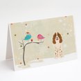 thumbnail image 1 of Christmas Presents between Friends Russian Spaniel Greeting Cards and Envelopes Pack of 8, 1 of 2