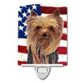thumbnail image 1 of Caroline's Treasures SC9013CNL Flag with Yorkie Ceramic Night Light, 6x4x3", multicolor, 1 of 2