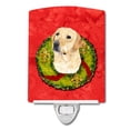 thumbnail image 1 of Caroline's Treasures SC9091CNL Labrador Christmas Wreath Ceramic Night Light, 6x4x3", multicolor, 1 of 2