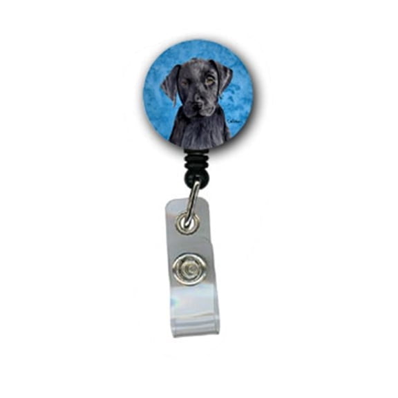 Caroline's Treasures SC9136BU-BR Blue Labrador Retractable Badge Reel, Belt Clip, multicolor