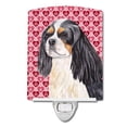 thumbnail image 1 of Caroline's Treasures SC9248CNL Cavalier Spaniel Hearts Love and Valentine's Day Portrait Ceramic Night Light, 6x4x3",, 1 of 2