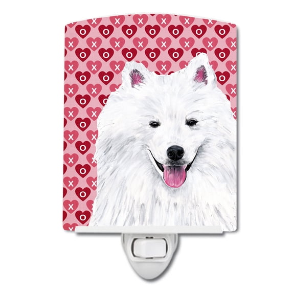 Caroline's Treasures SC9260CNL Eskimo Hearts Love and Valentine's Day Portrait Ceramic Night Light, 6x4x3",