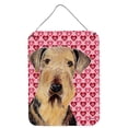 thumbnail image 1 of Carolines Treasures SC9266DS1216 Airedale Hearts Love and Valentines Day Portrait Wall or Door Hanging Prints, 16" x 12", Multicolor, 1 of 2